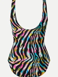 Badedragt uden bøjle - Colored zebra