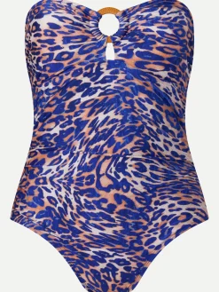 Badedragt uden bøjle - Wavy leopard