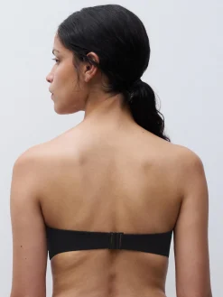 Bandeau bikinitop - Sort