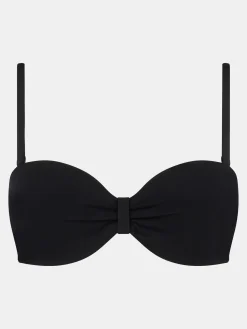 Bandeau bikinitop - Sort