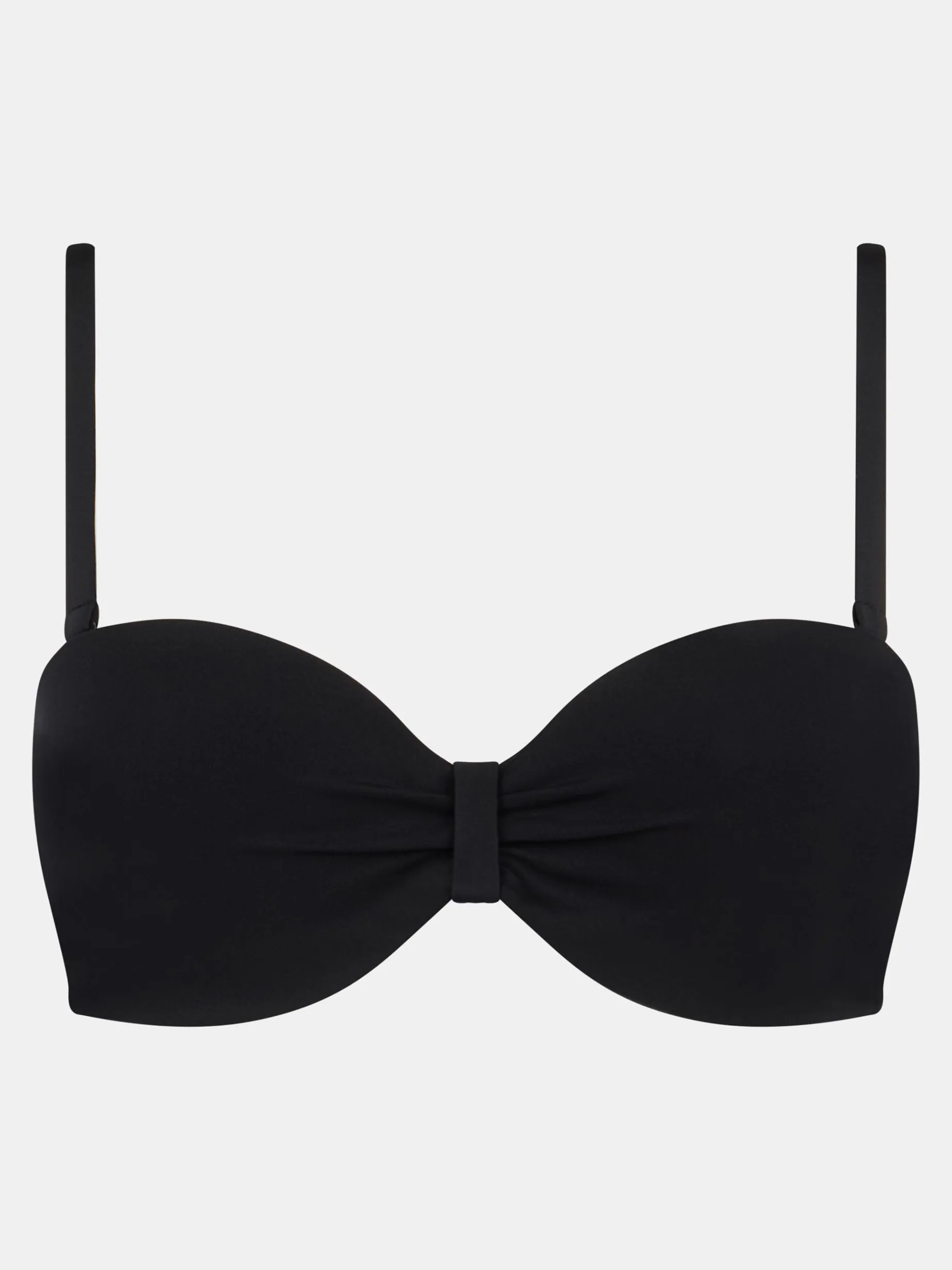 Bandeau bikinitop - Sort