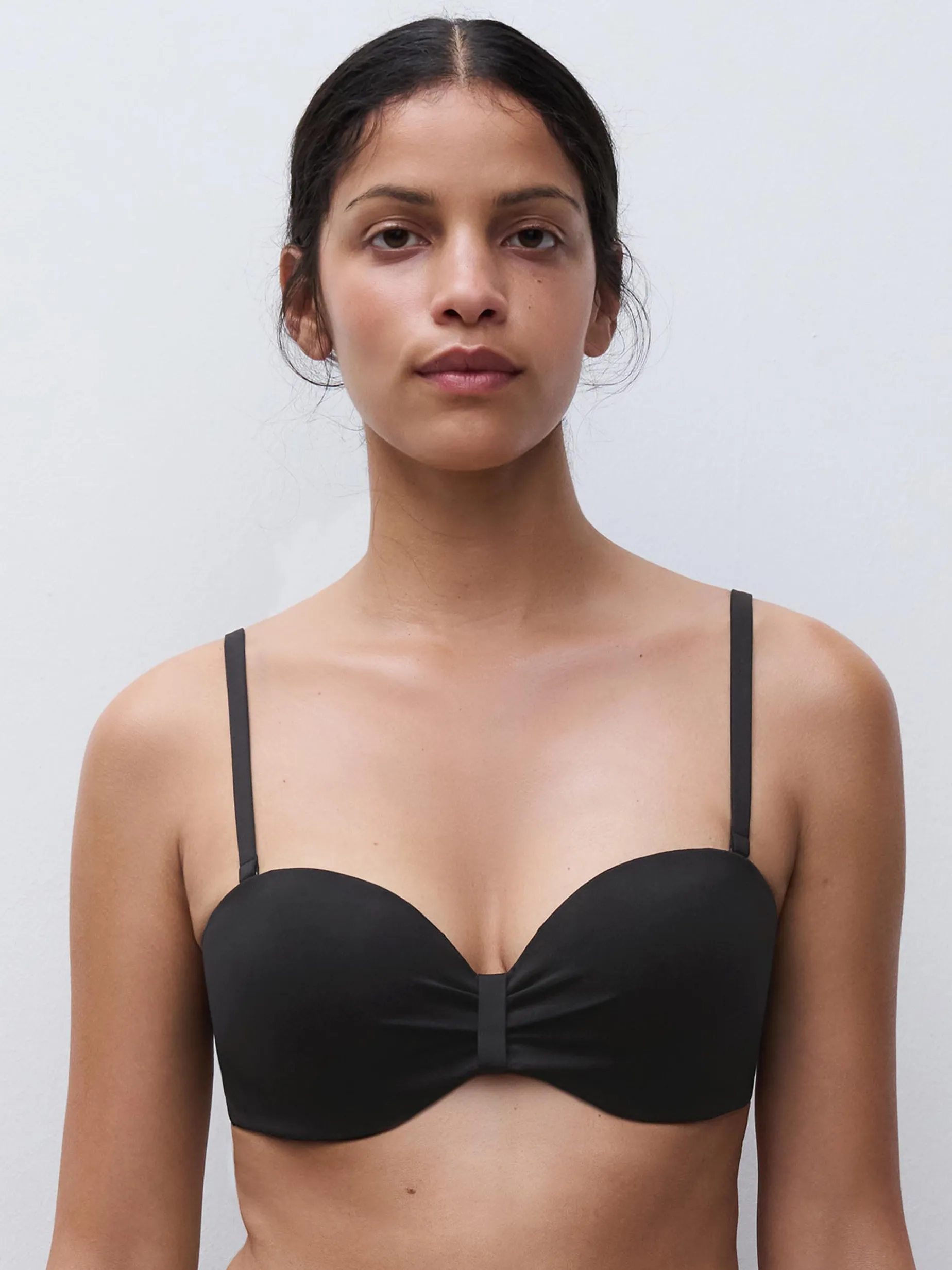 Bandeau bikinitop - Sort