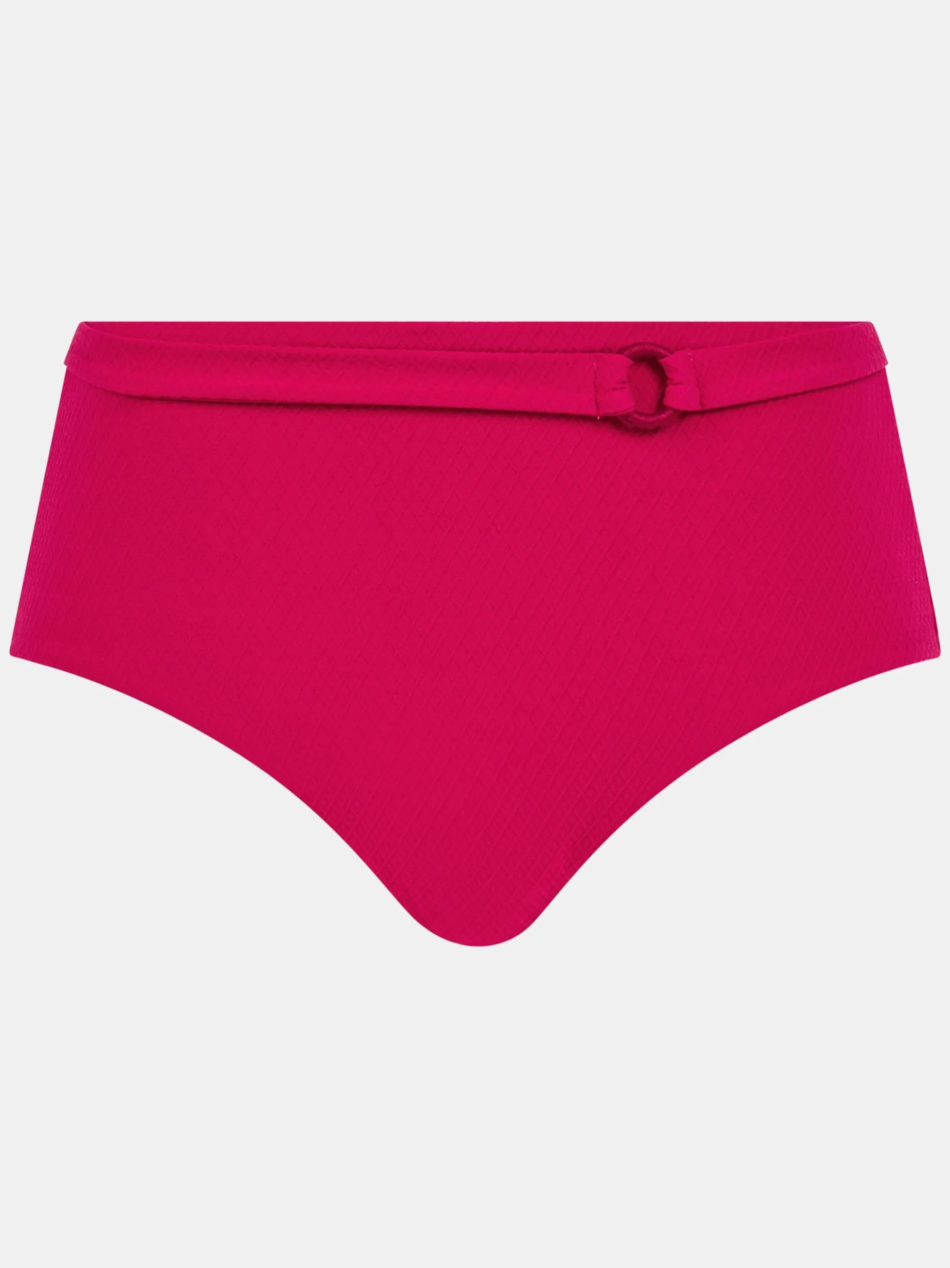 Bikiniunderdel med høj talje - Berry Magenta