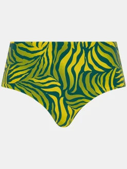 Bikiniunderdel med høj talje - Yellow Jungle