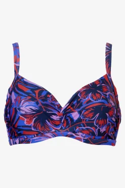 Bindi bikini-top med bøjle - Orange hibiscus