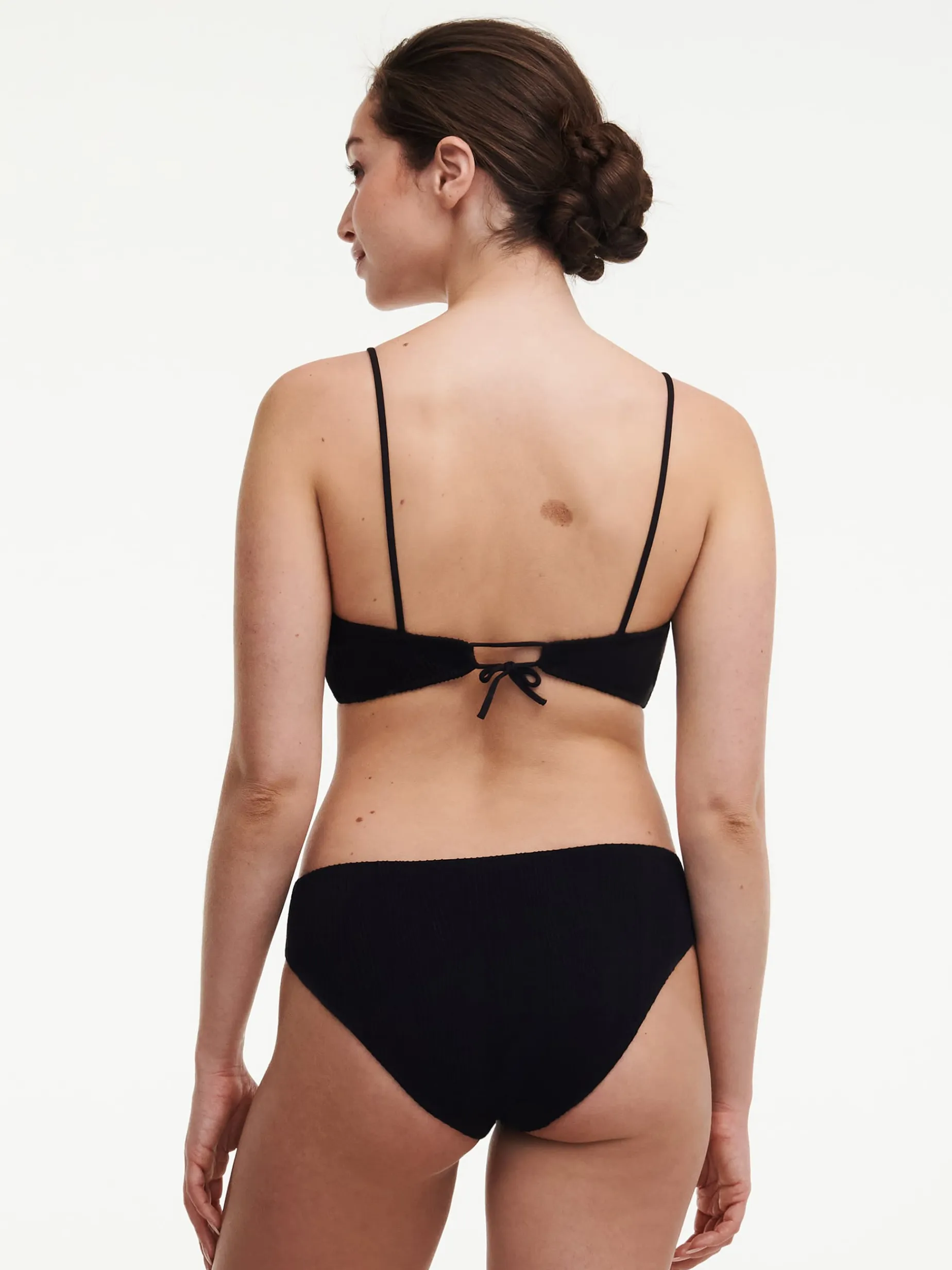 Bøjlefri bikinitop - Sort