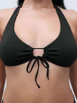 Bøjlefri bikinitop - Sort