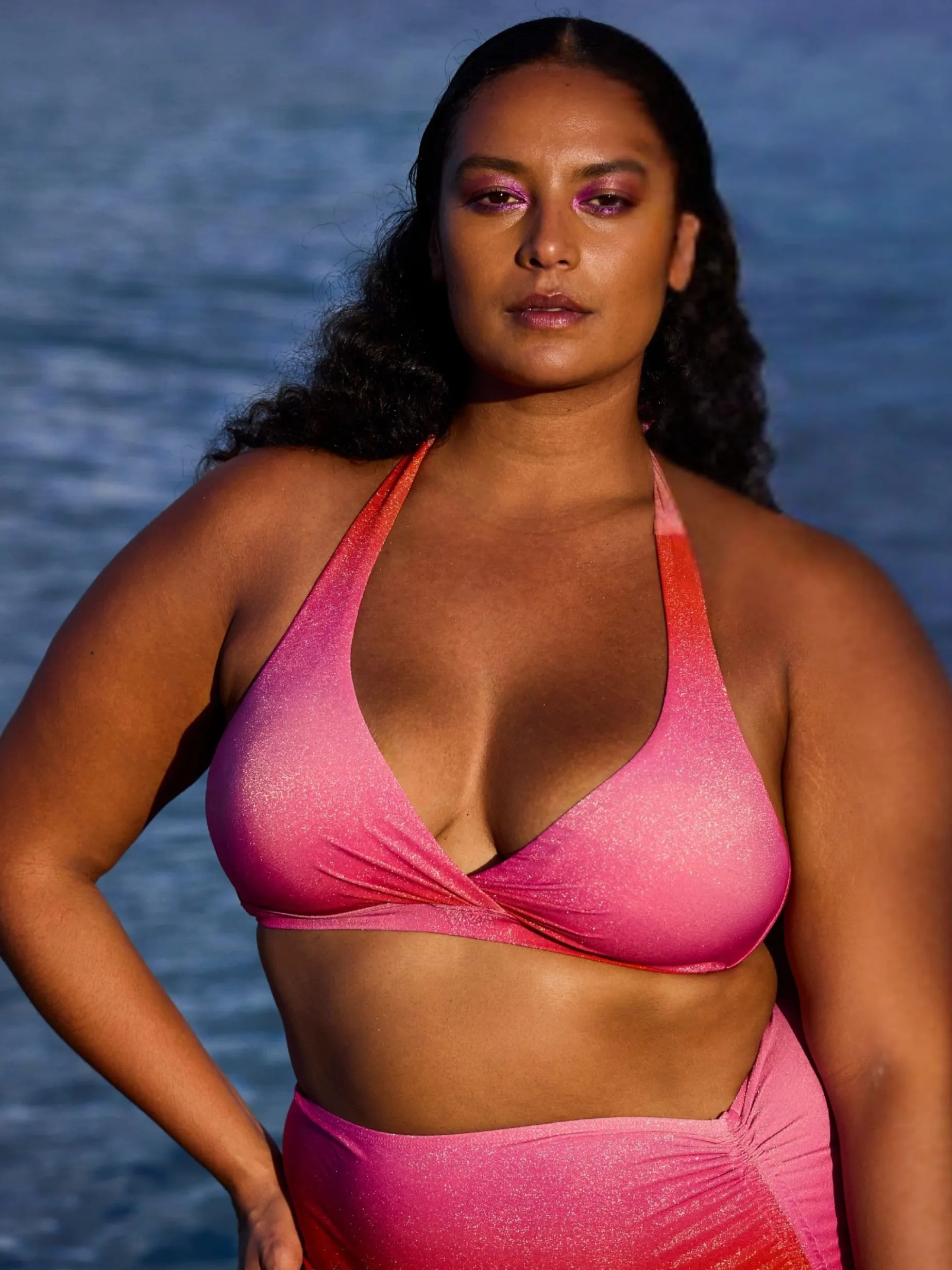 Bobbie Bikini Top - Red pink gradient