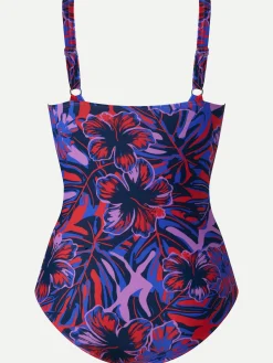 Bodie badedragt - Orange hibiscus