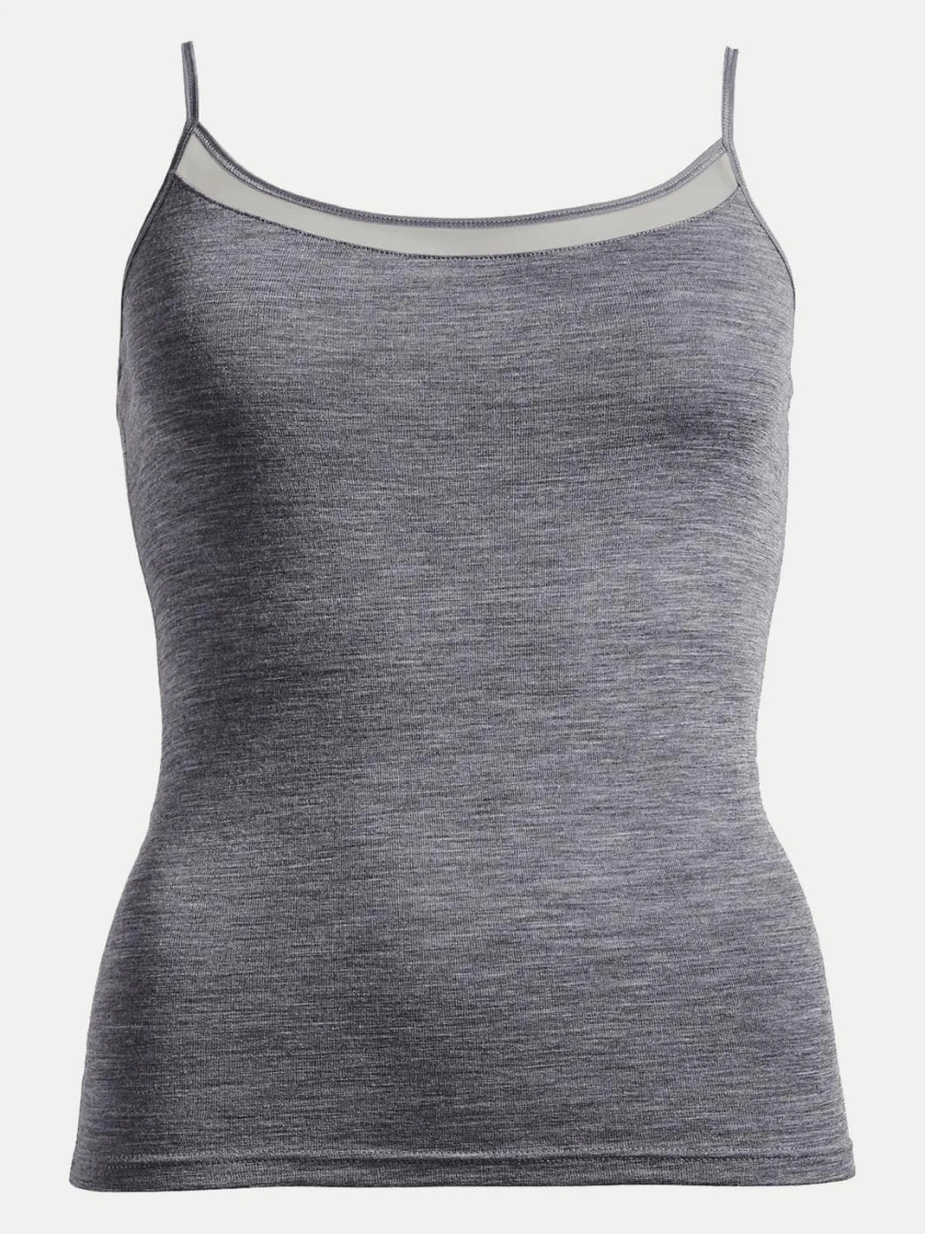 Chemise top - 100% merinould - Heather grey