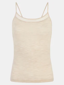 Chemise top - 100% merinould - Heather nude