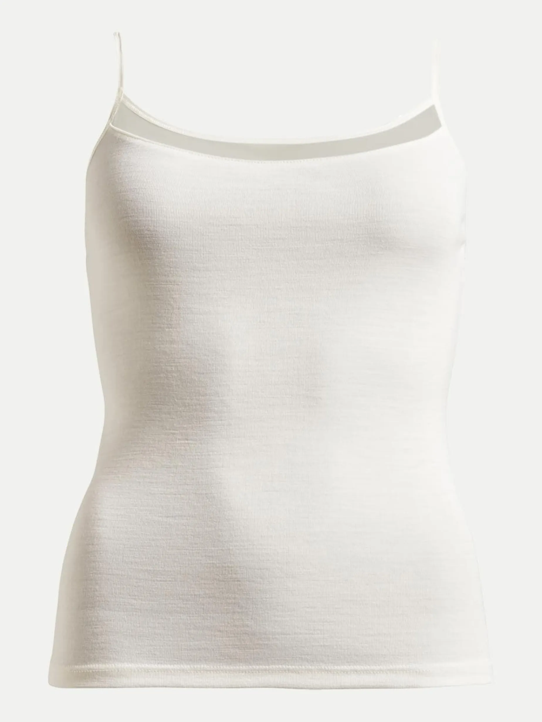 Chemise top - 100% merinould - Ivory