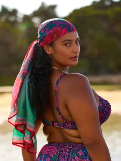 Donna bikini top - Pink Palm