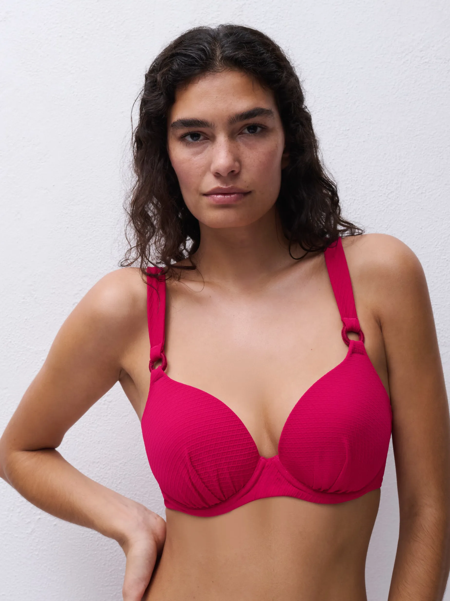 Forformet bikini-top - Berry Magenta