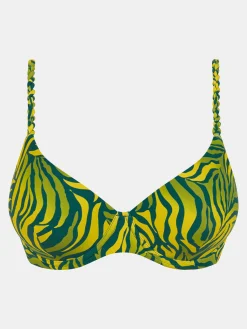 Forformet bikini-top - Yellow Jungle
