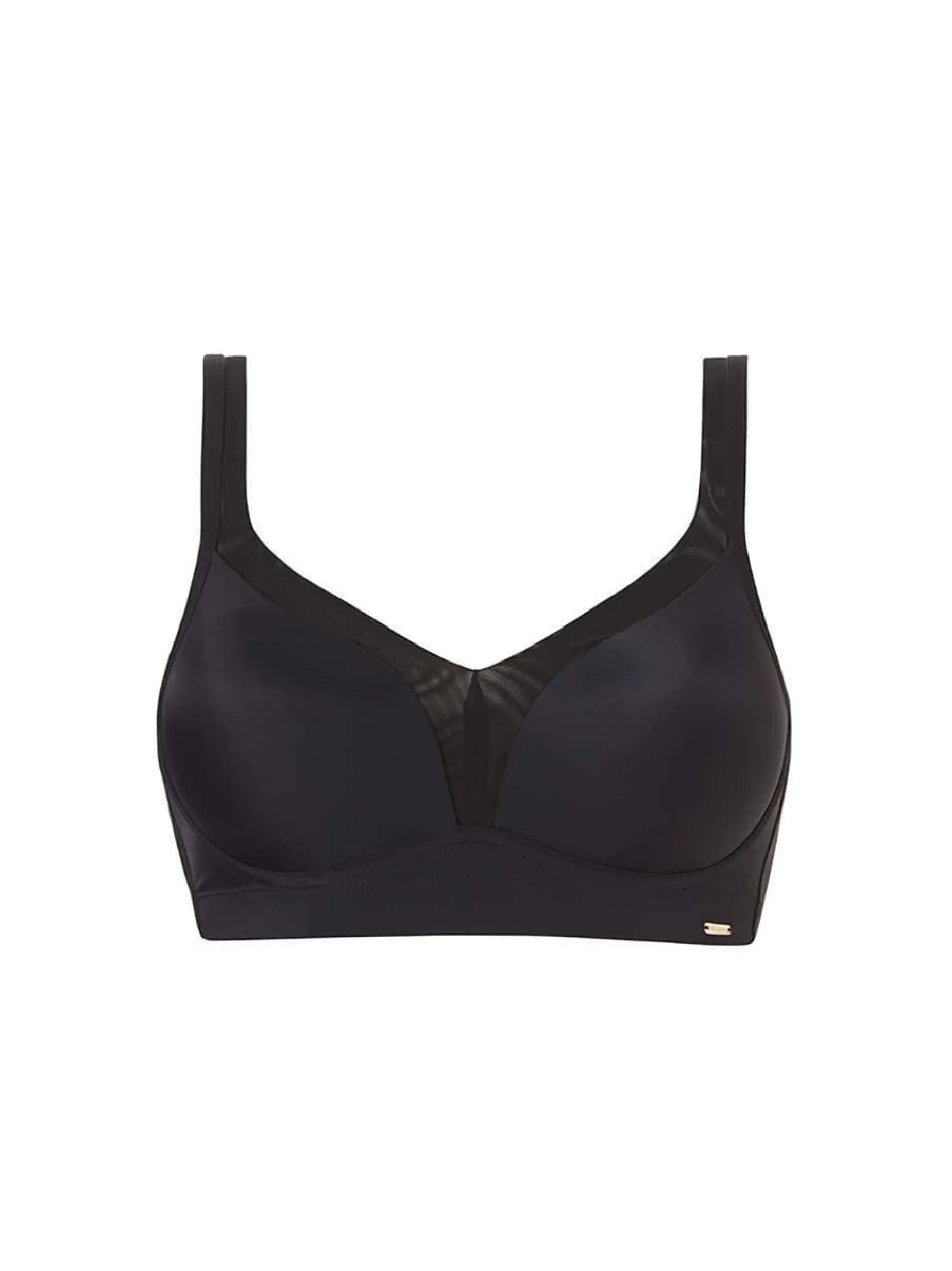 Forformet sports-bh i mesh - Sort