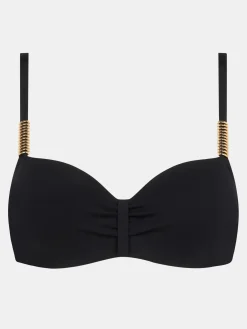 Half cup bikinitop - Sort