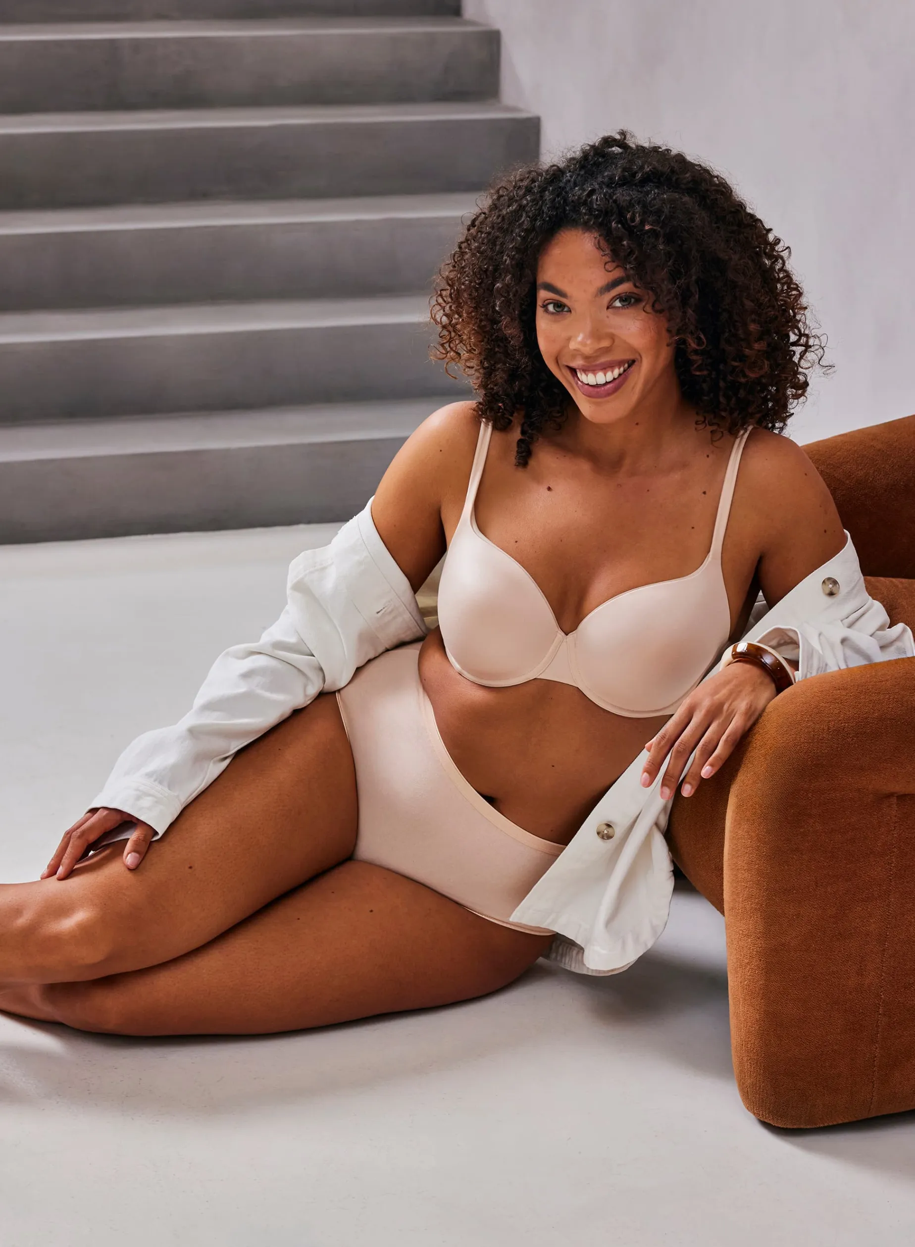 Højtaljede trusser Anna - Beige