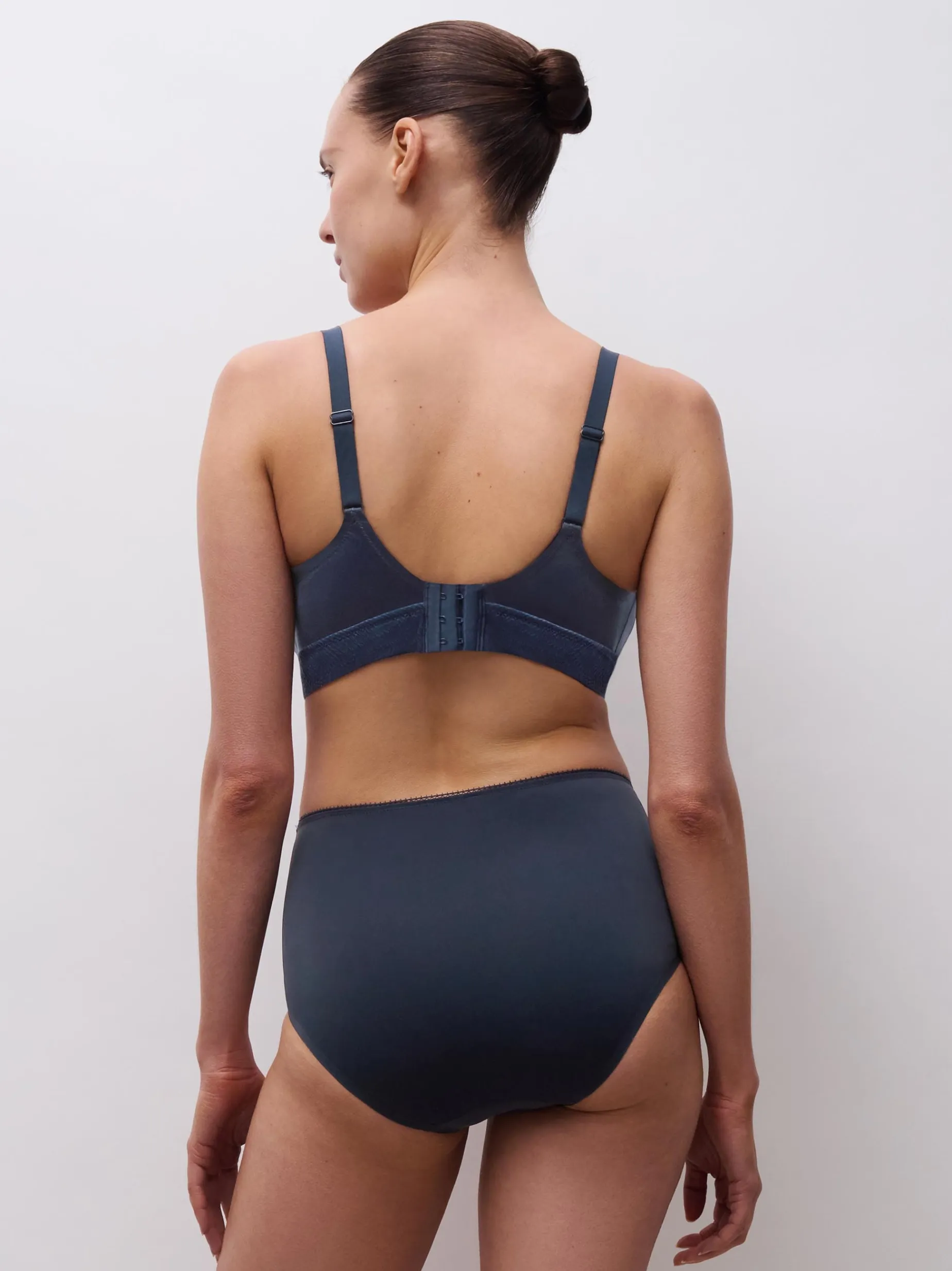 Høj talje slip - Sailing blue