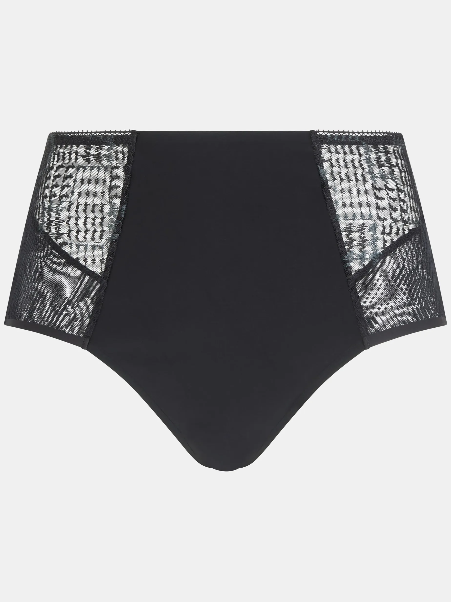 Høj talje slip - Sort