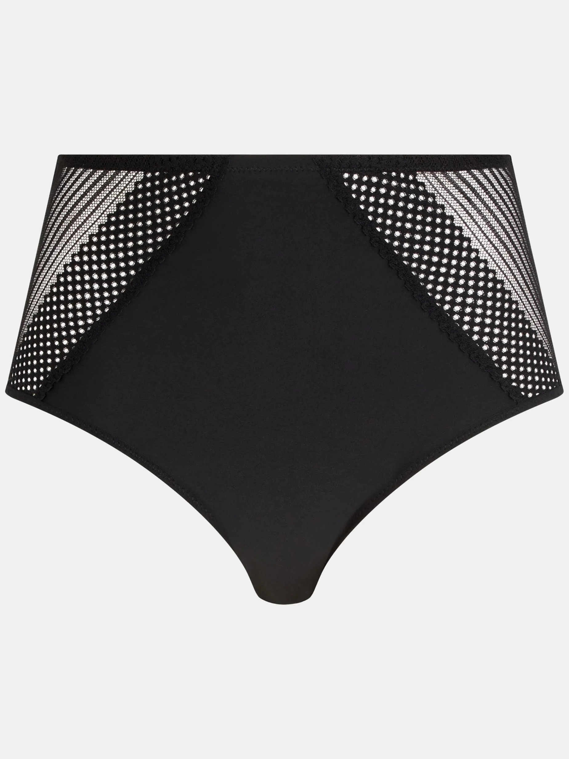 Høj talje slip - Sort