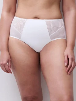 Høj talje slip - White