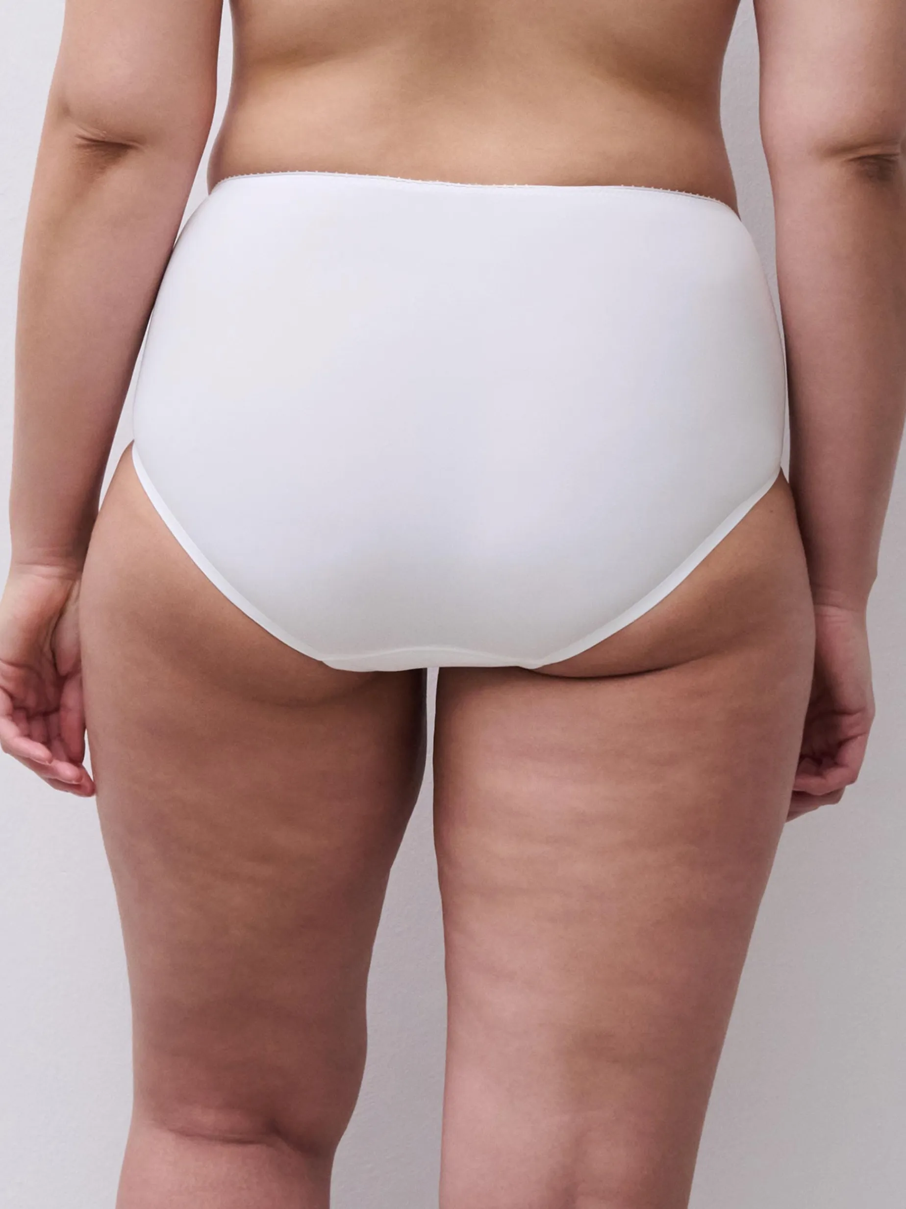 Høj talje slip - White