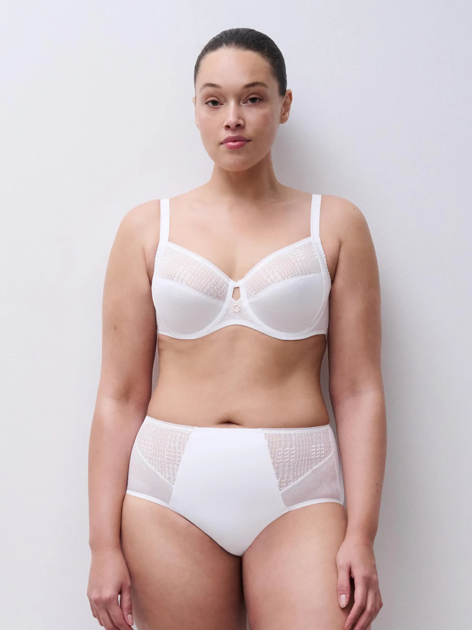 Høj talje slip - White