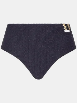 Højtaljet bikinitrusse - BLACK PEARL
