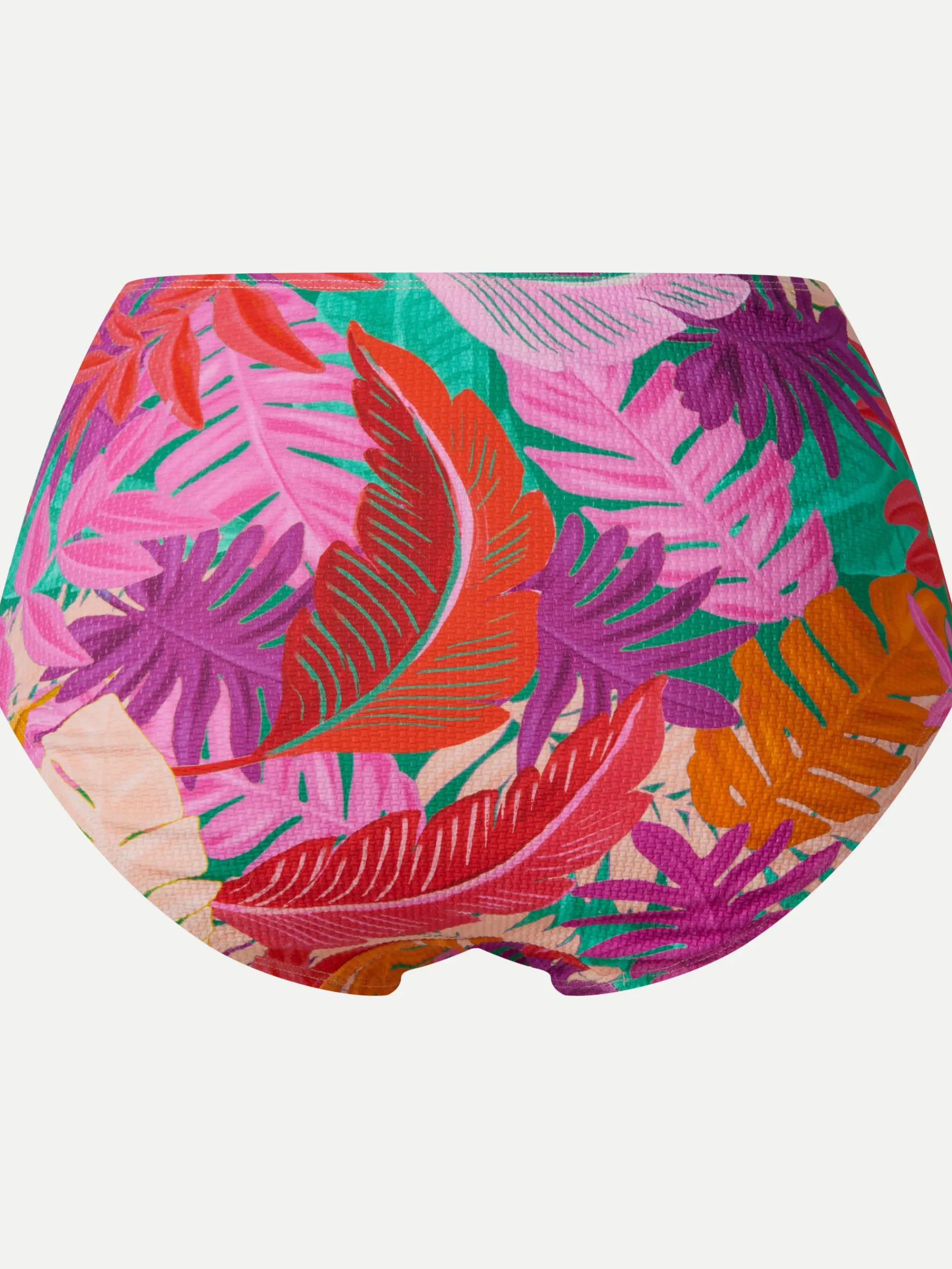 Højtaljet bikinitrusse - Colorful leaves