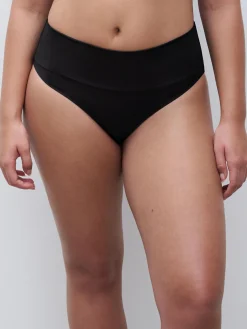 Højtaljet bikinitrusse - Sort