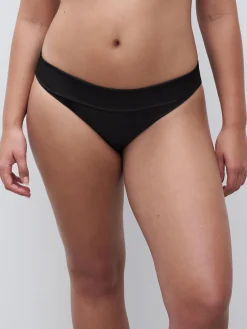 Højtaljet bikinitrusse - Sort