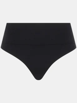 Højtaljet bikinitrusse - Sort