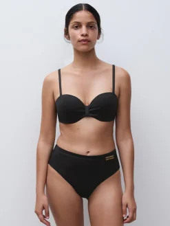 Højtaljet bikinitrusse - Sort