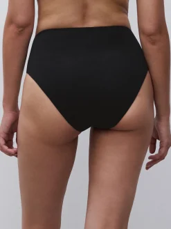 Højtaljet bikinitrusse - Sort