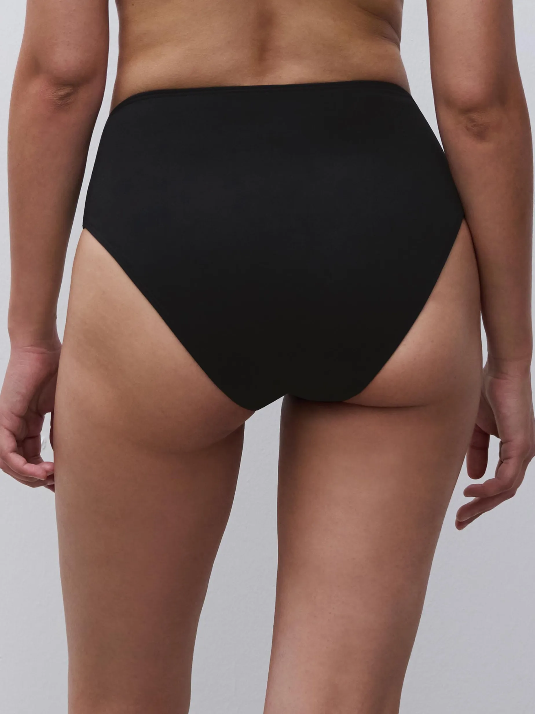 Højtaljet bikinitrusse - Sort