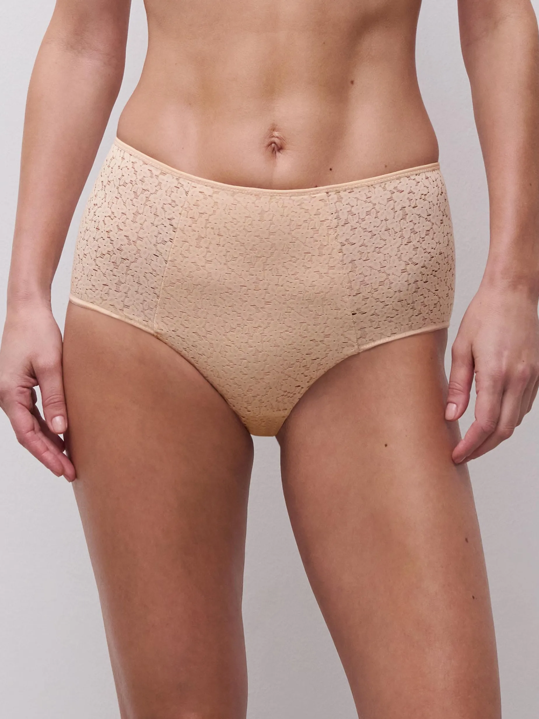 Højtaljet trusse - Golden Beige