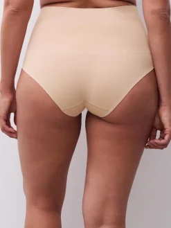 Højtaljet trusse med shaping effekt - Clay Nude