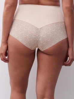 Højtaljet trusse med shaping effekt - Golden Beige