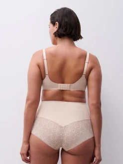 Højtaljet trusse med shaping effekt - Golden Beige