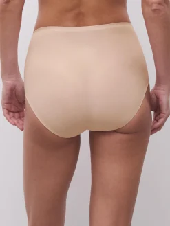 Højtaljet trusse - one size - Golden Beige