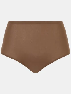 Højtaljet trusse - one size - Mocca