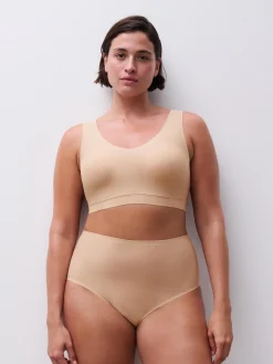 Højtaljet trusse - one size + - Nude