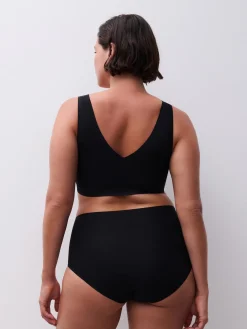 Højtaljet trusse - one size + - Sort