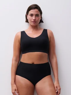 Højtaljet trusse - one size + - Sort
