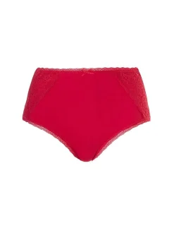 Højtaljet trusse - Passion Red