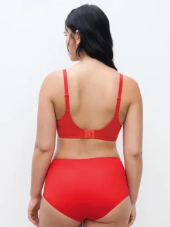 Højtaljet trusse - Poppy Red