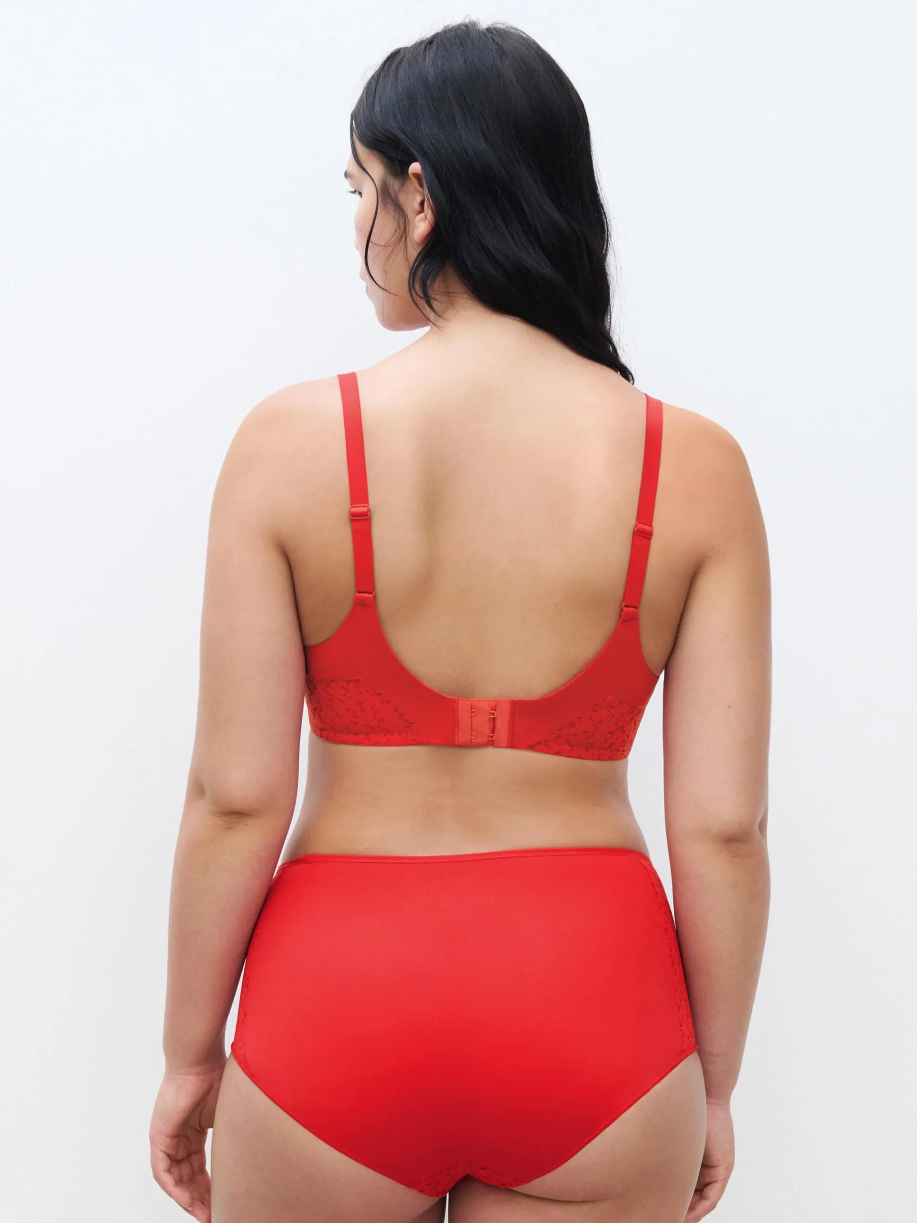 Højtaljet trusse - Poppy Red