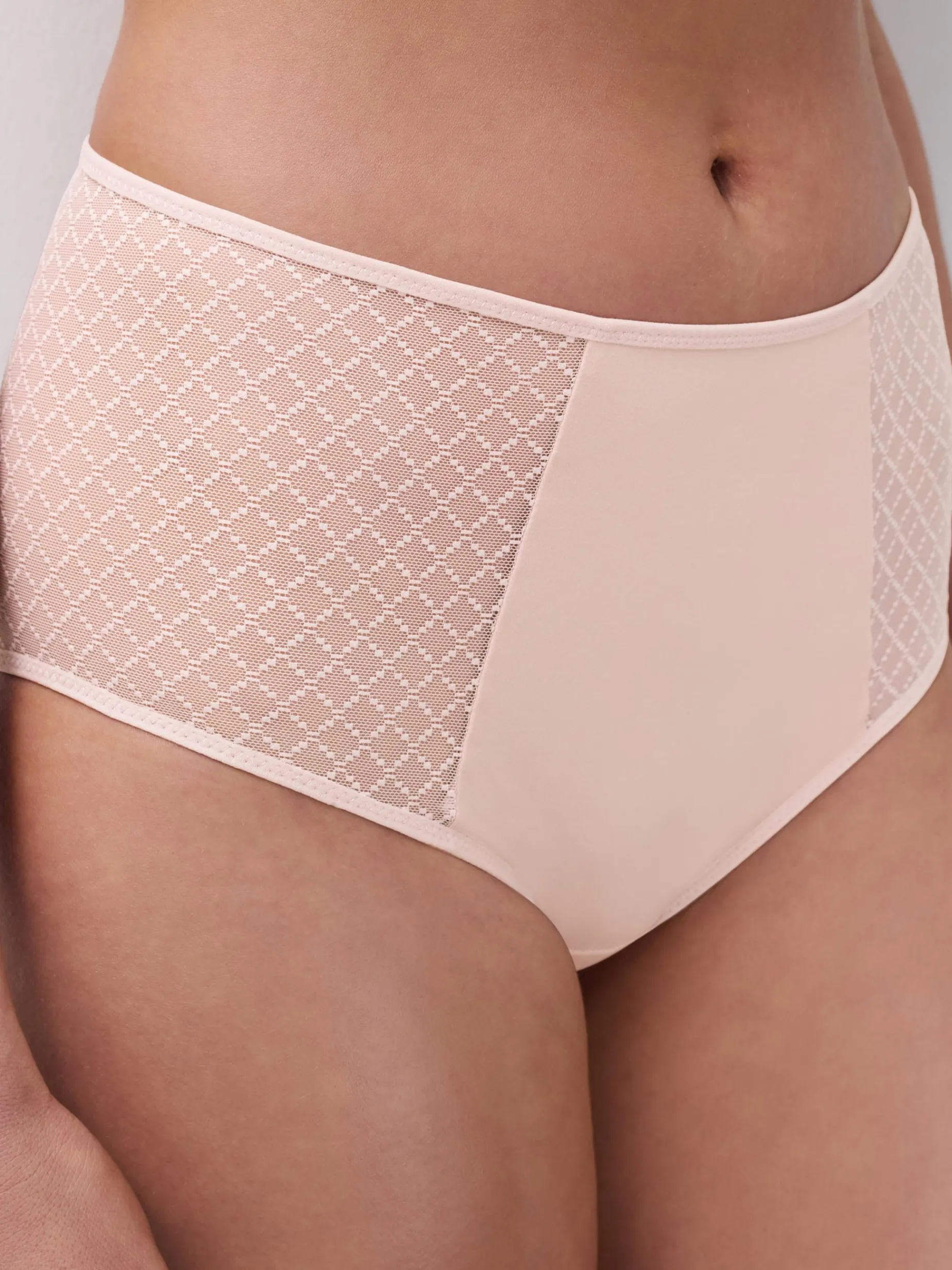 Højtaljet trusse - Soft Pink