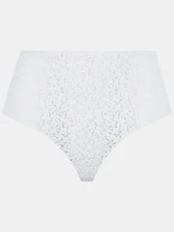 Højtaljet trusse - White